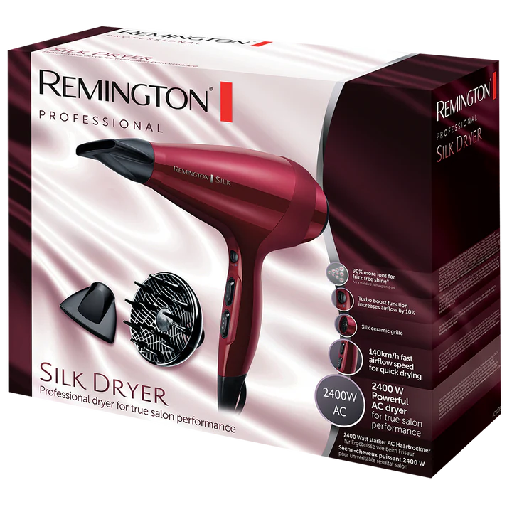 REMINGTON D9096 HAIR DRYER SILK CERAMIC 2400W - Image 2