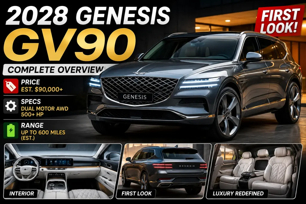 2028 Genesis GV90: Price, Specs, Range, Interior & First Look